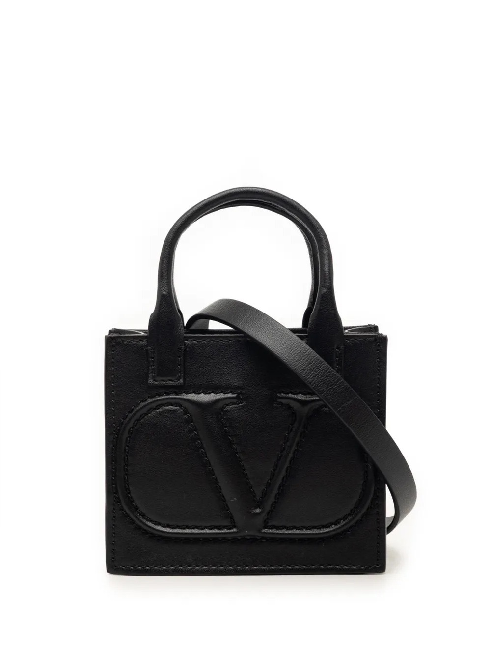 Valentino Black Leather Mini Tote and Shoulder Bag. Brand new with dustbag